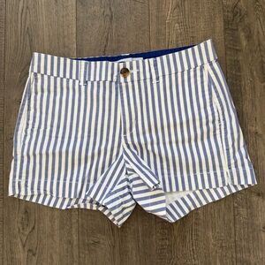 Old Navy Blue and White Striped Women's Shorts